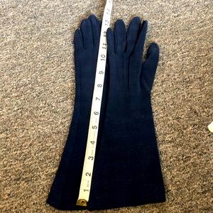 Navy Blue Vintage Gloves